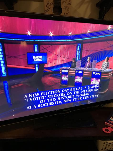 Todays Final Jeopardy answer (The Wild West) and statistics for Friday, December 15, 2023 (Gary Hollis, Tyler Vandenberg, Yungsheng Wang). . Tonights jeopardy final